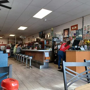 the interior of a restaurant