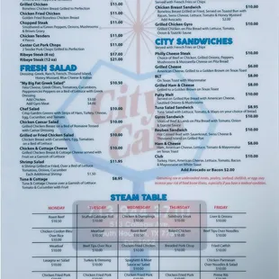 Latest Menu 6/17/22