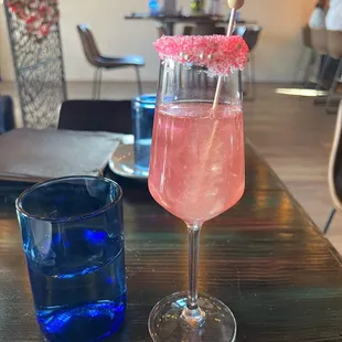 Mimosa with cream cheese edge