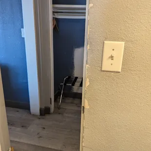 Bathroom door, inside