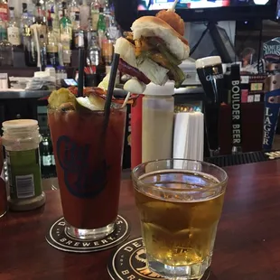 Bloody Mary Slider during packer game