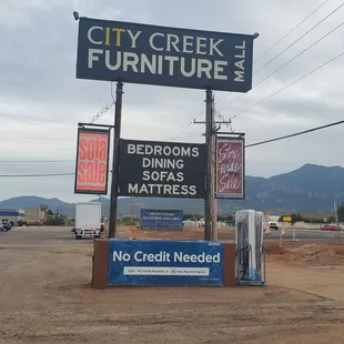 More Signage,  and plenty of parking space