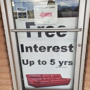 FREE INTEREST UP TO FIVE YEARS?? WOW! CAN'T BEAT THAT,  RIGHT?