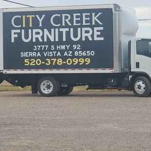 THE Truck Signage is THEIR STORE SIGNAGE,  YA CAN'T MISS IT ON HWY 92