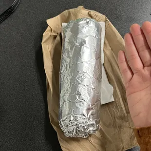 Breakfast Burrito with bacon $10.50