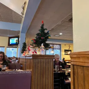 Half booth half table today