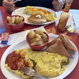 Two western omelette.