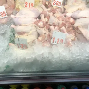 Fresh chicken selection