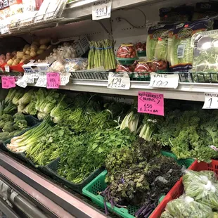 Part of fresh produce section