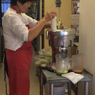 They also make fresh fruit and vegetable juices!