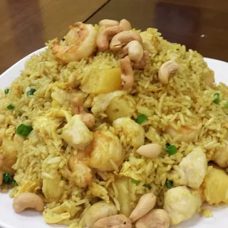 Pineapple Chicken and Shrimp Fried Rice