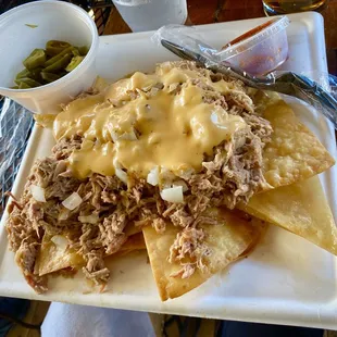 Pulled pork Nachos