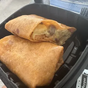 Spicy Baja Breakfast Burrito minus the ham