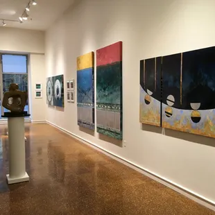 View from the back corner, to show the depth of the gallery. Gifts to my left; prints behind me.