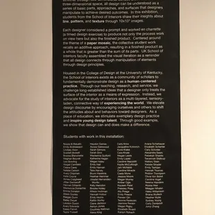 Details of the upstairs exhibit.