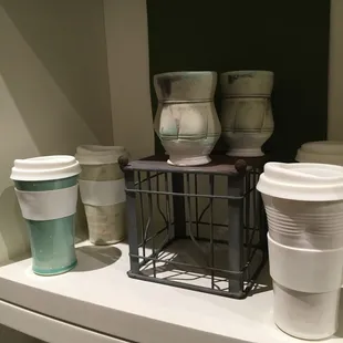 Very nice ceramics for sale in the gift portion of the gallery.