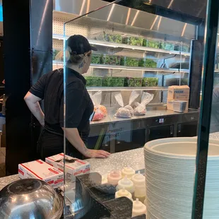 Can't even tell if they are open because they are stocking and cleaning at 8am