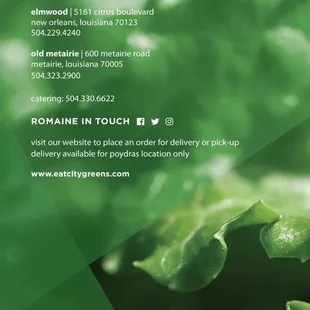 Locations and contact info
