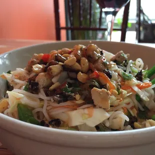 Spicy noodle bowl for lunch!
