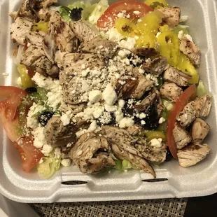 Grilled Chicken Greek Salad