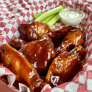 Sweet BBQ wings