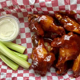 Sweet BBQ wings