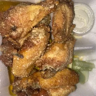 Garlic Parmesan wings
