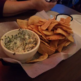 Artichoke Dip Pita Chips