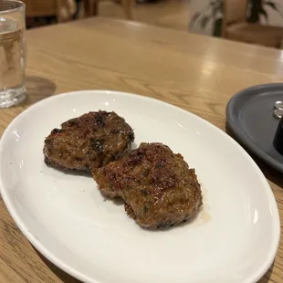 Turkey and mushroom sausage