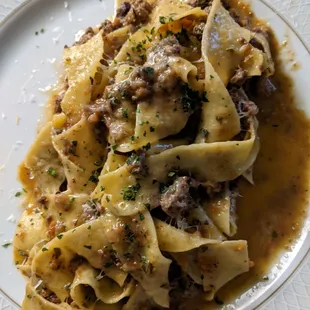 Papardelle with Bolognese