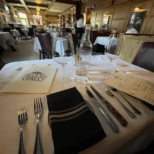 Table Setting, Interior of Restaurant