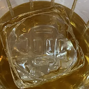Ice cube with logo