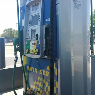 a gas pump at a gas station