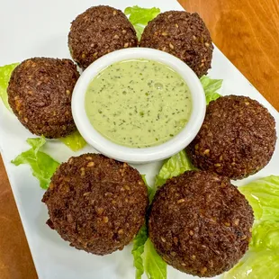 falafel sides - 6 piece and tahini sauce