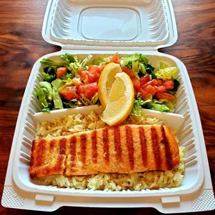 Grilled Salmon Plate