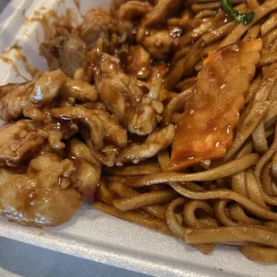 Amount of chicken after taking out veggies