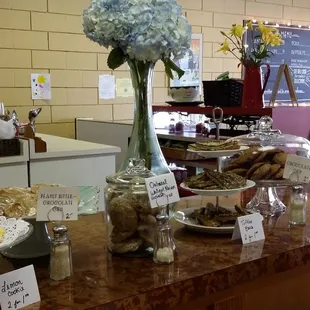 a variety of desserts