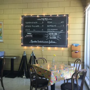 Lunch menu changes daily, and plenty of delicious treats!