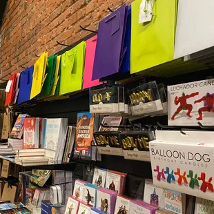 Gift bags and unique cards and wrapping papers