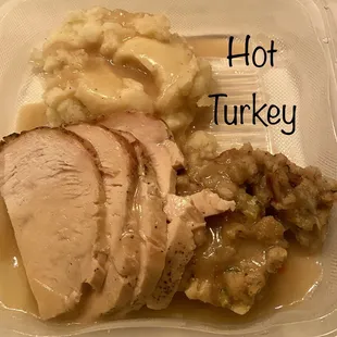 turkey and mashed potatoes