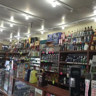 Nice selection of liquor