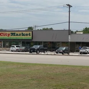 cars parked on the side of the road