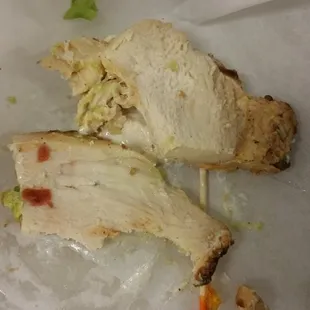 Chicken was odd this time around. Pulled it out and didn&apos;t eat it.