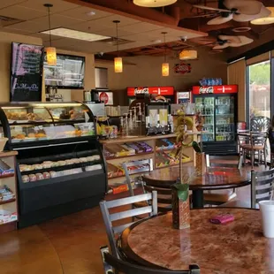 the interior of a restaurant