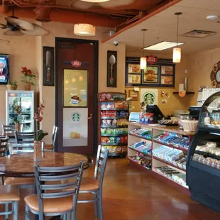 the interior of a restaurant