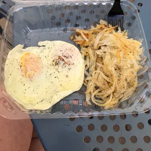 2 eggs and their $3 hash browns. $7.50 for this meal. Wow.