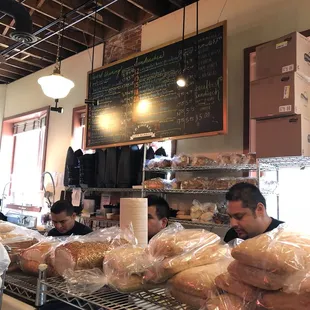 customers at the counter