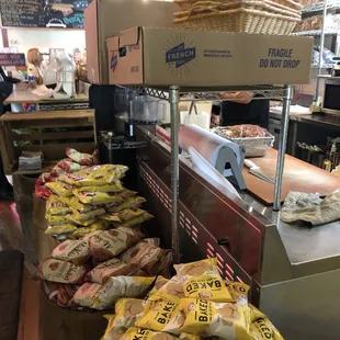 a variety of food items