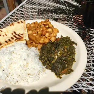 Vegetable plate of the daily special.  Delicious!