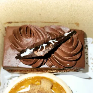 Zoe's Bakery Chocolate Mousse Cake Slice